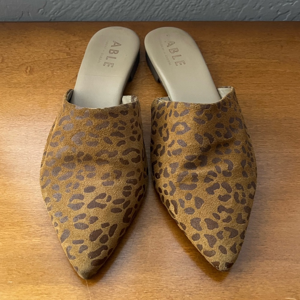 ABLE leopard mule— size 9